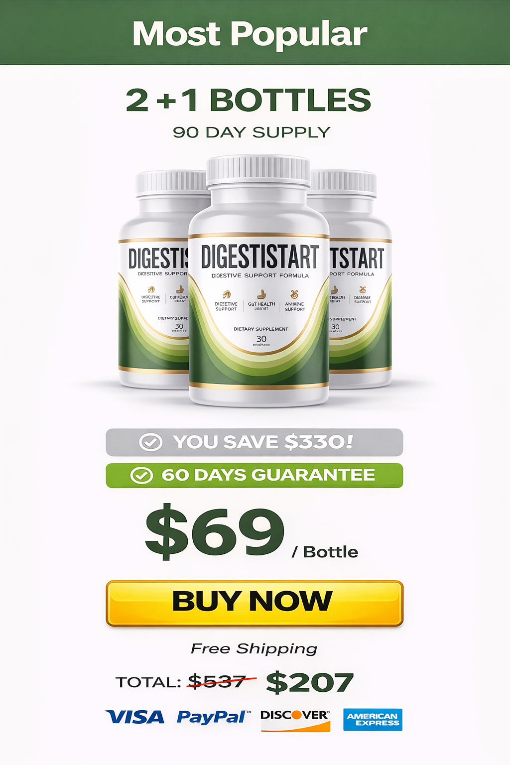 digestistart 3 Bottle Price